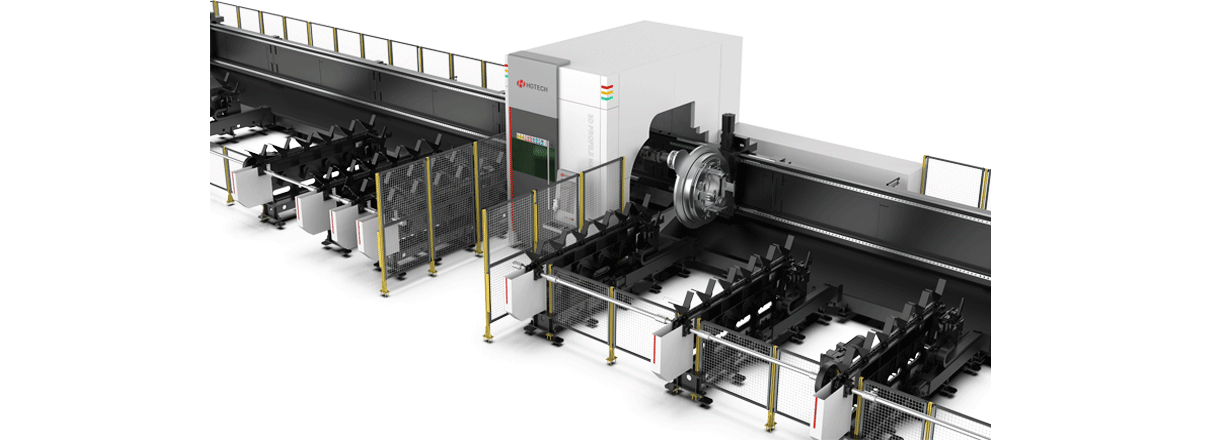 4 Chucks Heavy-Duty Laser Tube Cutting Machine